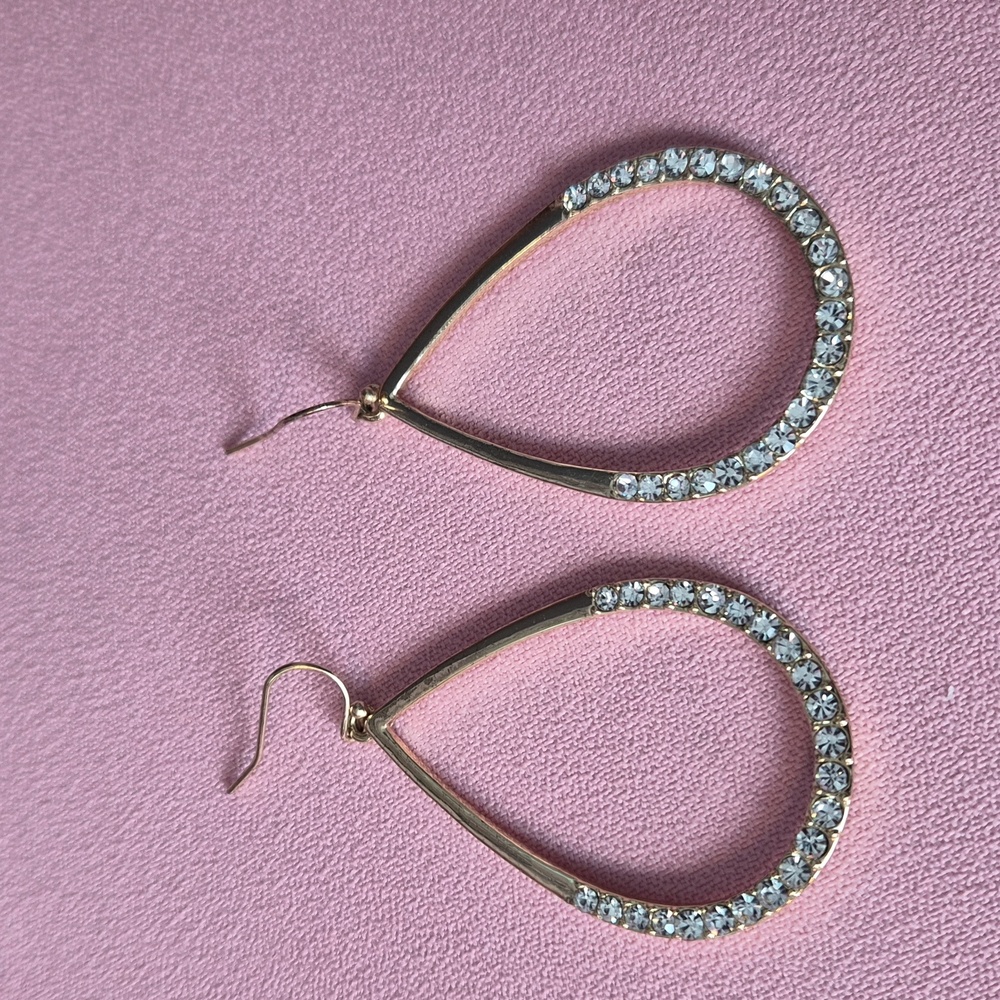 Lauren Conrad gold teardrop earrings